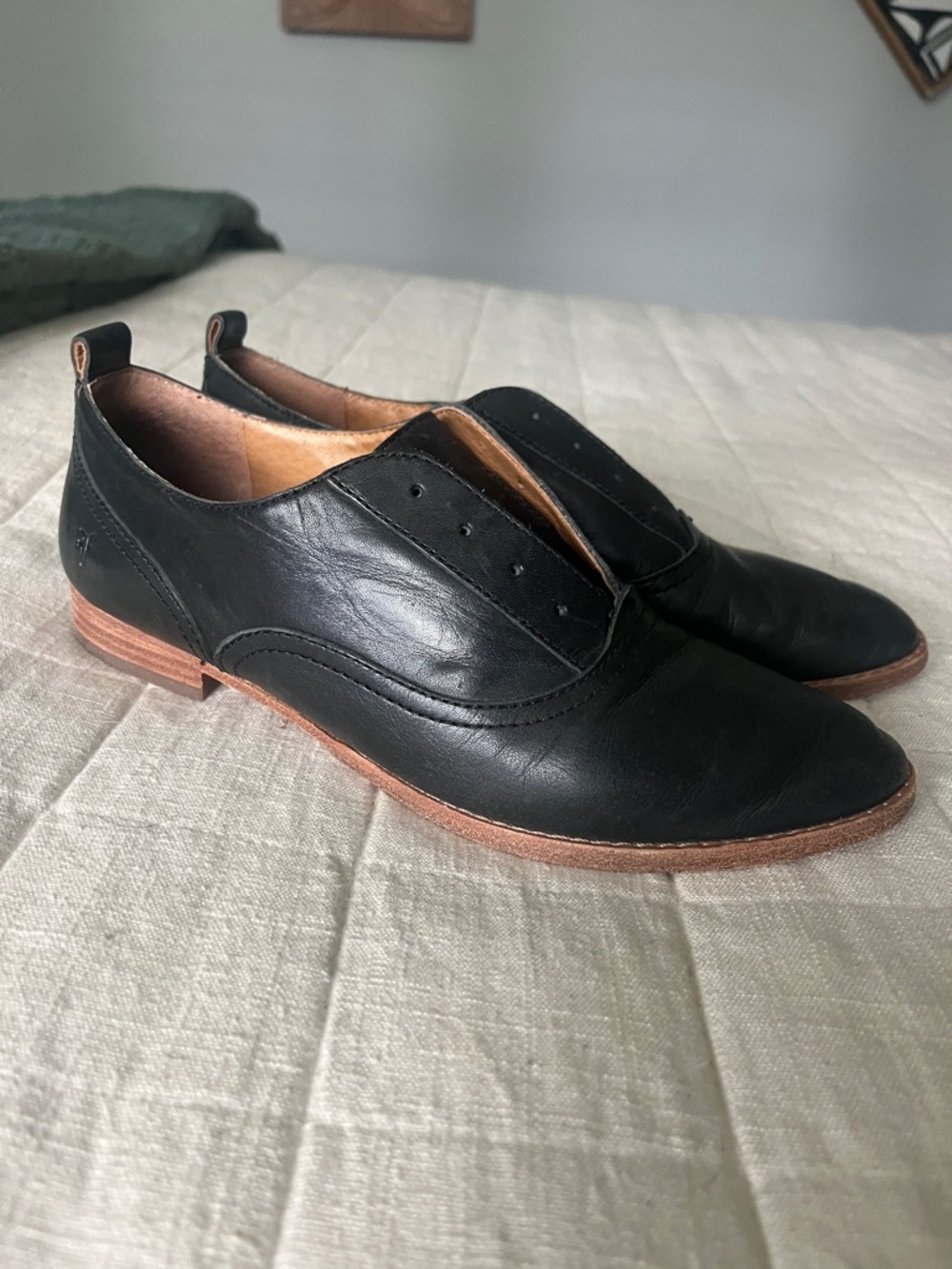 FRYE Grace CVO Leather Oxford Flats